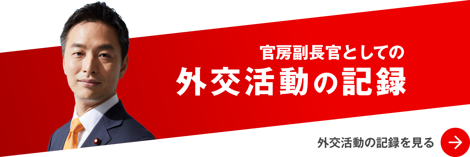 官房副長官としての外交活動の記録：外交活動の記録を見る